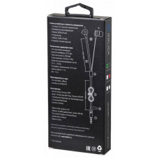 Наушники вкладыши Оклик HP-S-210 1.1м черный проводные в ушной раковине (D1-1)