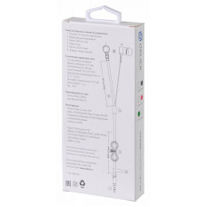 Наушники вкладыши Оклик HP-S-220 1.1м белый проводные в ушной раковине (D2-1)