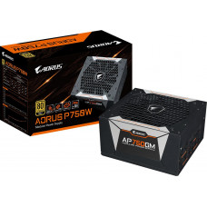 Блок питания Gigabyte ATX 750W AORUS GP-AP750GM 80+ gold 24+2x(4+4) pin APFC 135mm fan 6xSATA Cab Manag RTL