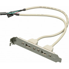 Адаптер USB Bracket 2xUSB2.0 Bulk