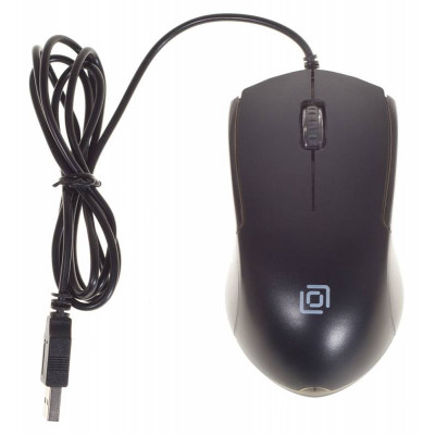 Мышь Оклик 245M черный оптическая (1000dpi) USB (3but)
