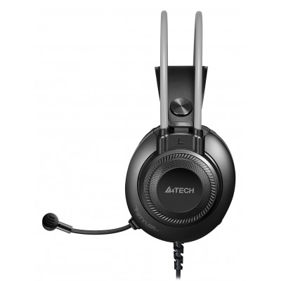 Наушники с микрофоном A4Tech Fstyler FH200U серый 2м накладные USB оголовье (FH200U GREY)