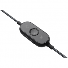 Наушники с микрофоном Logitech Zone Wired UC черный матовый 1.9м накладные USB оголовье (981-000875)