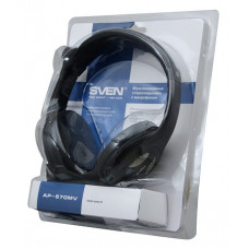 Наушники с микрофоном Sven AP-670MV черный 2.5м мониторные оголовье (SV-0410670MV)