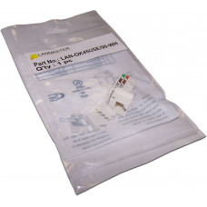 Модуль Lanmaster LAN-OK45U5E/90-WH информ. KeystoneRJ45 кат.5E UTP бел. (упак.:1шт)