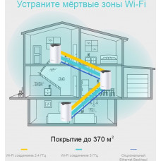 Бесшовный Mesh роутер TP-Link Deco S4(3-Pack) AC1200 10/100/1000BASE-TX белый