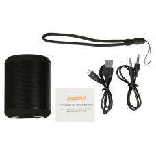 Колонка порт. Digma S-16 черный 6W 1.0 BT/USB 1800mAh
