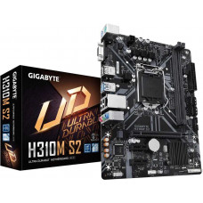 Материнская плата Gigabyte H310M S2 1.1 Soc-1151v2 Intel H370 2xDDR4 mATX AC`97 8ch(7.1) GbLAN+VGA