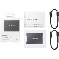 Накопитель SSD Samsung USB-C 2Tb MU-PC2T0T/WW T7 1.8" черный