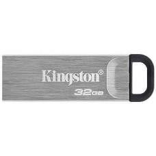 Флеш Диск Kingston 32Gb DataTraveler Kyson DTKN/32GB USB3.1 серебристый/черный