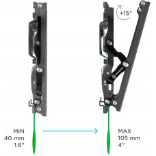 Кронштейн для телевизора Onkron TM1 черный 17"-43" макс.30кг настенный наклон