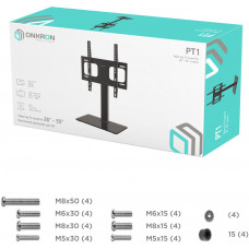 Кронштейн для телевизора Onkron PT1 черный 26"-55" макс.30кг настольный фиксированный