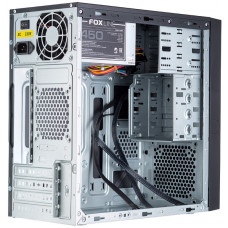 Case Foxline FL-733, mATX, 2x5.25EXT, 2x3.5EXT, 5x3.5INT, 2xUSB3.0, 2xUSB2.0, HDA, w/o FAN, w/450W ATX PSU, w/1.2m EU pwr cord