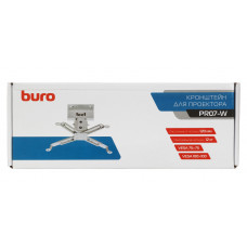 Кронштейн для проектора Buro PR07-W белый макс.12кг потолочный поворот и наклон