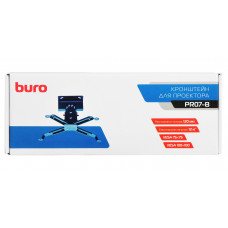 Кронштейн для проектора Buro PR07-B черный макс.12кг потолочный поворот и наклон
