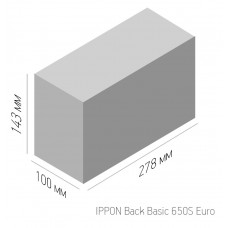 Источник бесперебойного питания Ippon Back Basic 650S Euro 360Вт 650ВА черный