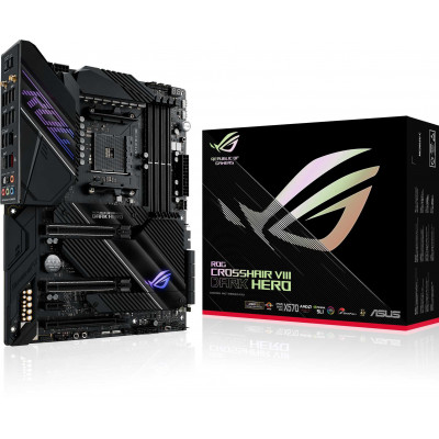 Материнская плата Asus ROG CROSSHAIR VIII DARK HERO Soc-AM4 AMD X570 4xDDR4 ATX AC`97 8ch(7.1) 1 x 2.5Gigabit + Gigabit Ethernet RAID