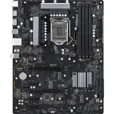 Материнская плата Asrock H570 PHANTOM GAMING 4 Soc-1200 Intel H570 4xDDR4 ATX AC`97 8ch(7.1) GbLAN RAID+HDMI+DP