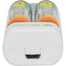Аккумулятор + зарядное устройство GP PowerBank Е211 AA/AAA NiMH 2100mAh (4шт) коробка