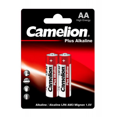 Батарея Camelion Plus Alkaline LR6-BP2 AA 2700mAh (2шт) блистер