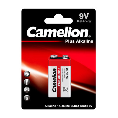 Батарея Camelion Plus Alkaline 6LR61-BP1 9V 550mAh (1шт) блистер