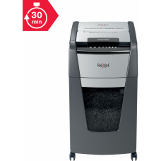 Шредер Rexel Optimum AutoFeed 225X черный с автоподачей (секр.P-4) фрагменты 225лист. 60лтр. скрепки скобы пл.карты