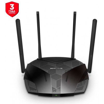 Роутер беспроводной Mercusys MR70X AX1800 10/100/1000BASE-TX черный