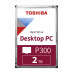 Жесткий диск Toshiba SATA-III 2Tb HDWD220EZSTA P300 (5400rpm) 128Mb 3.5" Rtl