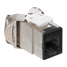 Модуль Brand-Rex Atlas-X1 6ASJK-RE6 информ.RJ45 кат.6A FTP черн. (упак.:1шт)