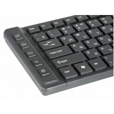 Клавиатура Оклик 530S черный USB slim Multimedia