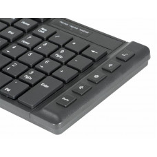 Клавиатура Оклик 530S черный USB slim Multimedia