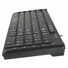 Клавиатура Оклик 530S черный USB slim Multimedia