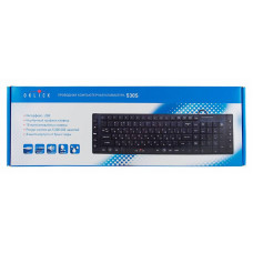 Клавиатура Оклик 530S черный USB slim Multimedia