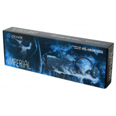 Комплект Оклик HS-HKM100G IMPERIAL (клавиатура, мышь, гарнитура) черный (489352)