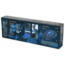 Комплект Оклик HS-HKM100G IMPERIAL (клавиатура, мышь, гарнитура) черный (489352)