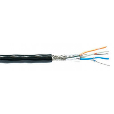 Кабель информационный Belden 3107A.00305 RS-485 SF/UTP общий экран в оплётке 2X2X22AWG PVC индустриальный 305м черный