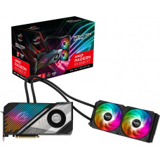 Видеокарта Asus PCI-E 4.0 ROG-STRIX-LC-RX6900XT-T16G-GAMING AMD Radeon RX 6900XT 16384Mb 256 GDDR6 2375/16000 HDMIx1 DPx2 Type-Cx1 HDCP Ret
