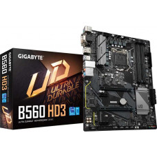 Материнская плата Gigabyte B560 HD3 Soc-1200 Intel B560 4xDDR4 ATX AC`97 8ch(7.1) GbLAN+VGA+DVI+HDMI+DP