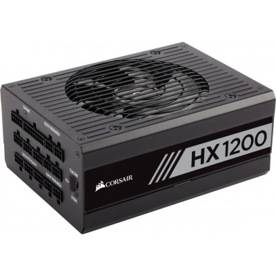 Блок питания Corsair ATX 1200W HX1200 80+ platinum (24+4+4pin) APFC 135mm fan 20xSATA Cab Manag RTL