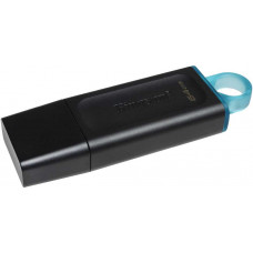 Флеш Диск Kingston 64Gb DataTraveler Exodia DTX/64GB USB3.1 черный/голубой