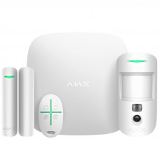 Комплект беспроводной сигнализации Ajax Ajax StarterKit Cam Белый