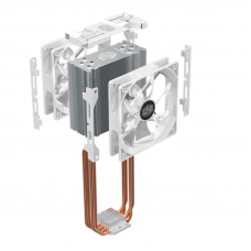Cooler Master CPU Cooler Hyper 212 LED Turbo White Edition, 600 - 1600 RPM, 180W, Full Socket Support