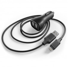 Автомобильное ЗУ GAL UC-2287 в комплекте с кабелем USB A - 8 pin