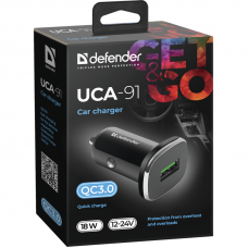 Defender Автомобильное ЗУ UCA-91 USB QC3.0, 18W