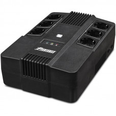 UPS POWERMAN Brick 600, line-interactive, 600VA, 360W, 3 eurosockets with backup power, 3 eurosockets with surge protection RJ45 / RJ11, battery 12V 7Ah 1 pc., 293mm x 202mm x 93mm, 4.5 kg.