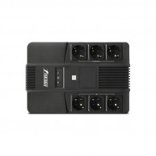 UPS POWERMAN Brick 600, line-interactive, 600VA, 360W, 3 eurosockets with backup power, 3 eurosockets with surge protection RJ45 / RJ11, battery 12V 7Ah 1 pc., 293mm x 202mm x 93mm, 4.5 kg.