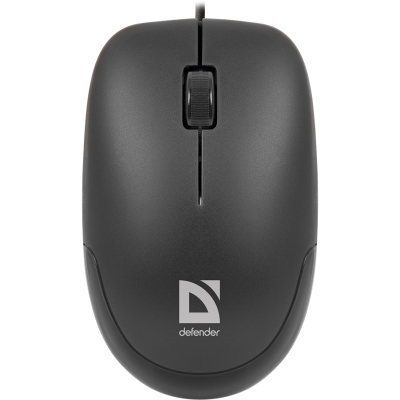 Defender Проводная оптическая мышь Datum MM-010 черный,3 кнопки,1000dpi USB