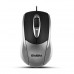 Мышь SVEN RX-110 USB серебристая (2+1кл. 1000DPI, цвет. картон, каб. 1,5м)