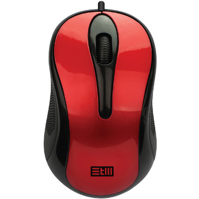 STM USB WIRED MOUSE STM 102CR black/red