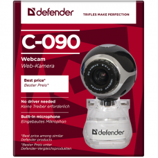 Камера Web Defender C-090 черный 0.3Mpix (3200x2400) USB2.0 с микрофоном